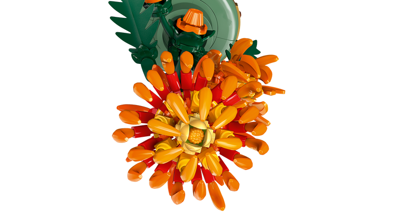 LEGO Chrysanthemum flower model building kit - British product