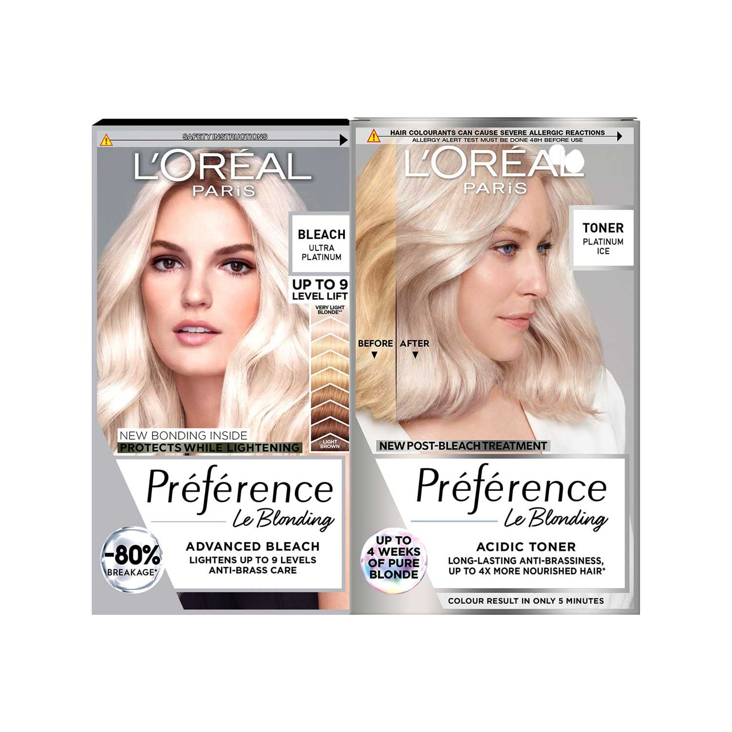 L'Oreal Preference Bleach and Toner Bundle - British product