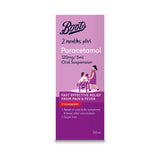 Boots paracetamol 120mg/5ml oral suspension 100ml strawberry flavour (British brand)