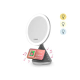 Carmen 3-in-1 LED mirror speaker charger silver, imported from the UK