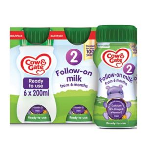 Cow and Gate Folgenahrung Stufe 2 Fertiggetränk 200 ml 14er Pack Bundle