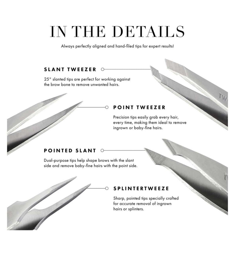 Tweezerman slant tweezers Pretty In Pink (British brand)