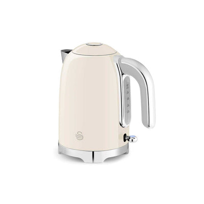 Boots Swan Solace 1.7L Stainless Steel Jug Kettle Cream- Buy online at McGrocer