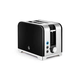 Swan 2 slice stainless steel toaster black, UK version