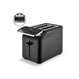 Tower Mirage 2 slice digital toaster black chrome trim, imported from the UK