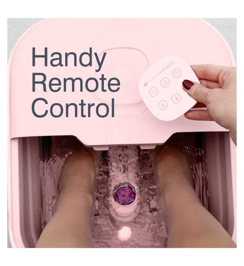 Rio Deluxe Foldaway Foot Spa in pink (British brand)