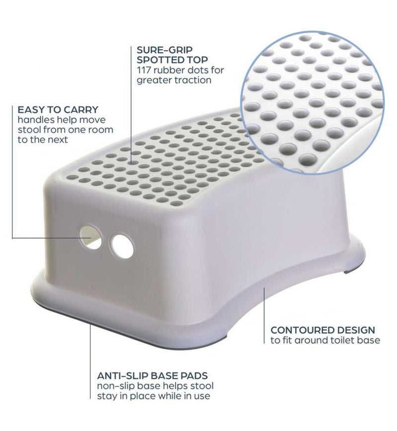 Dreambaby contoured potty seat and step stool set grey (British brand)