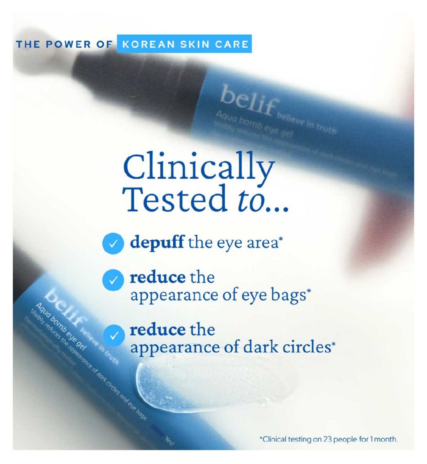 Belif Aqua Bomb Eye Gel 15ml (British brand)