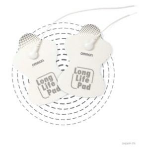 Omron Lot de 2 électrodes TENS Long Life de remplacement
