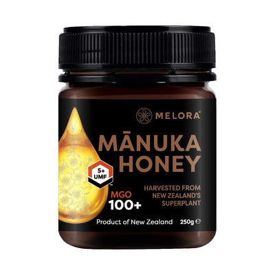 Boots Melora Everyday Manuka Honey MGO 100+ UMF 5+ 250g- Buy online at McGrocer