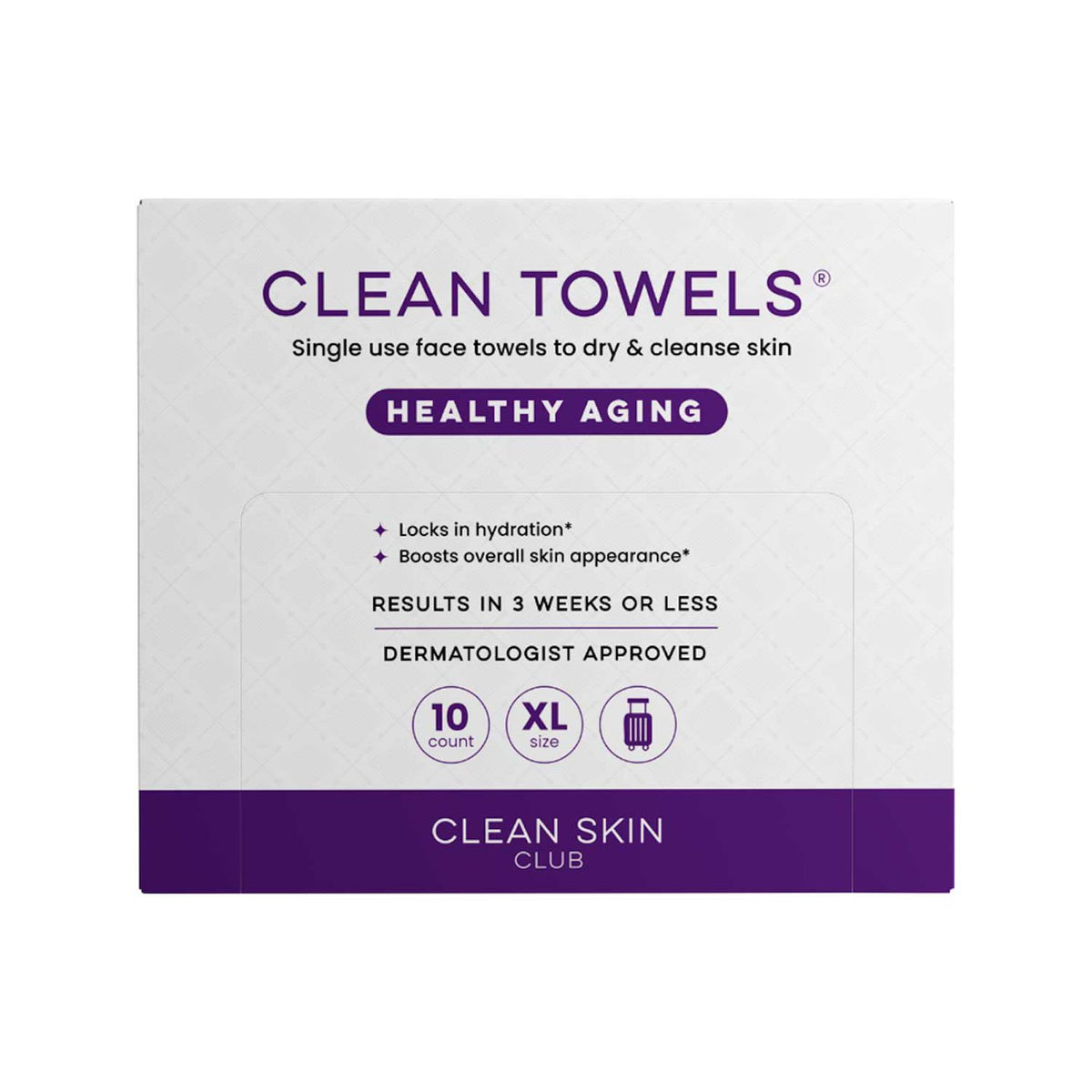 Clean Skin Club Healthy Aging Face Towels 10-count (British brand)