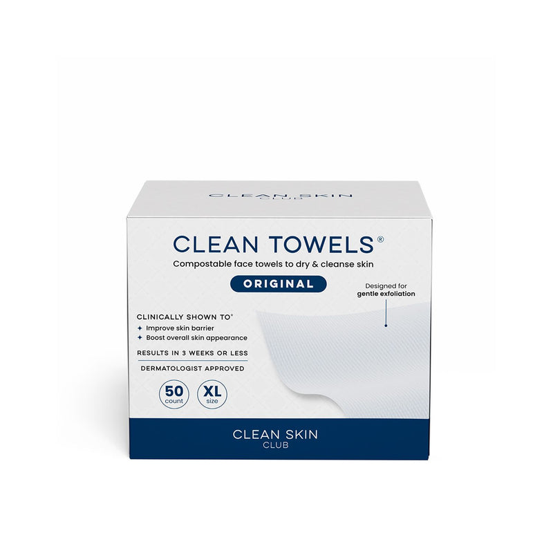 Clean Skin Club Clean Towels Original 50ct (British brand)