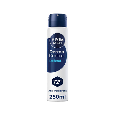 Boots NIVEA MEN Derma Control Defend 72h Anti-Perspirant 250ml- Buy online at McGrocer