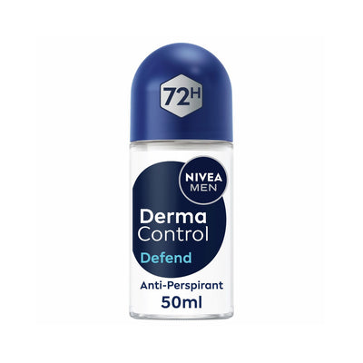 Boots NIVEA MEN Derma Control Defend 72h Deodorant Roll On 50ml- Buy online at McGrocer
