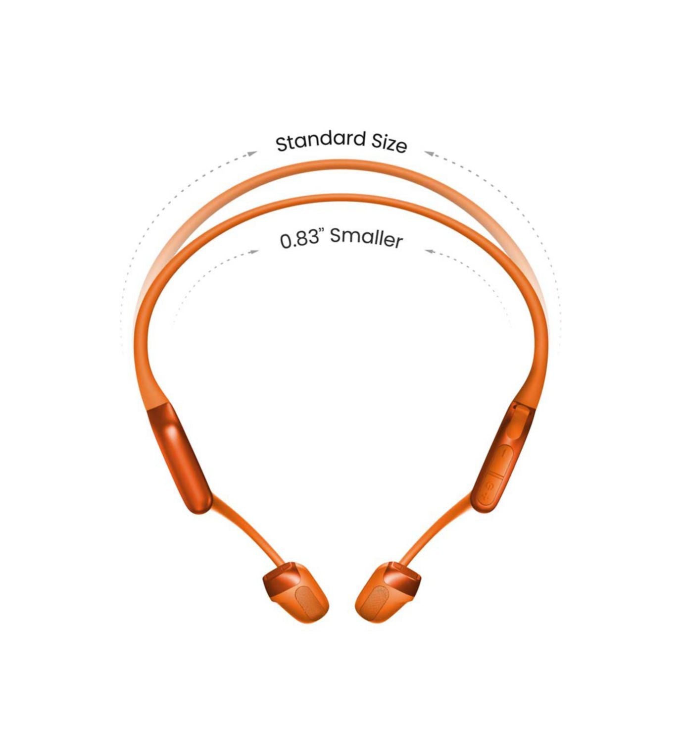 Shokz OpenRun Pro 2 Mini orange headphones (British brand)