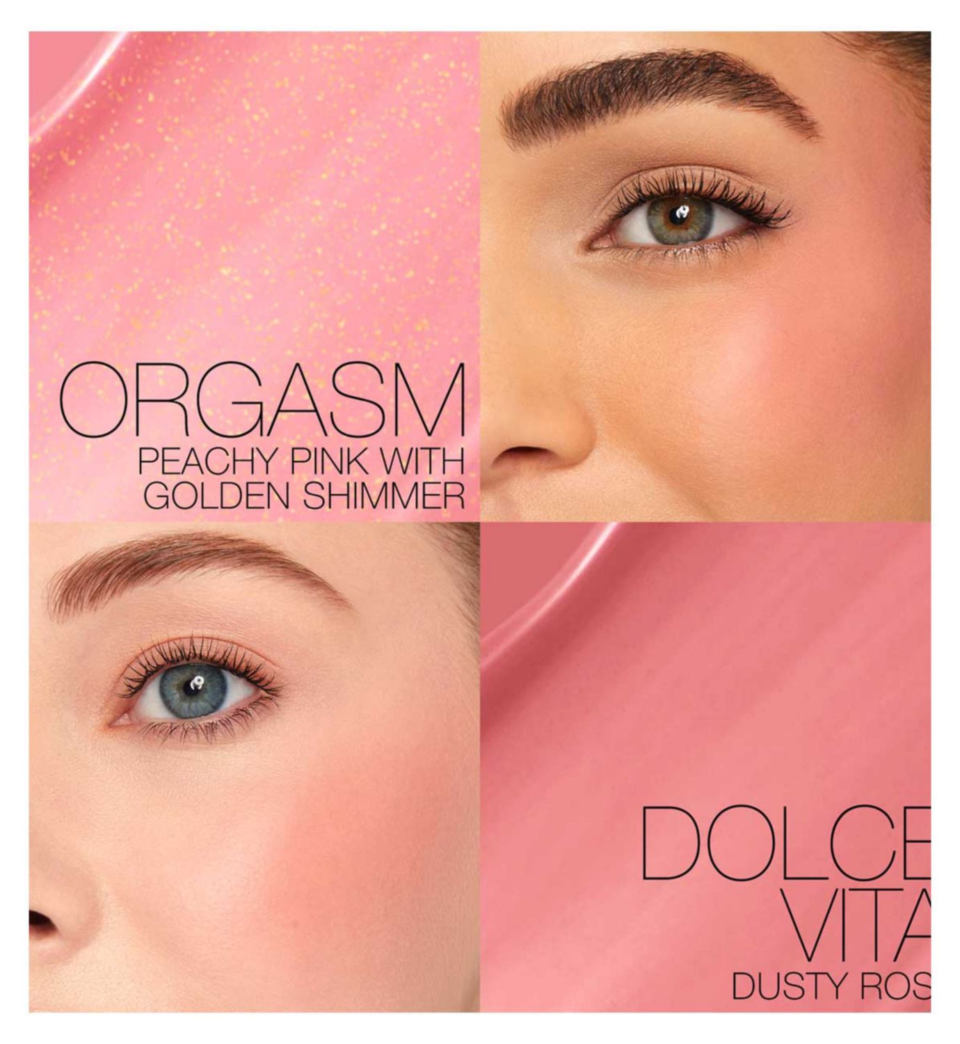 NARS Afterglow liquid blush duo shades Orgasm Dolce Vita (British brand)