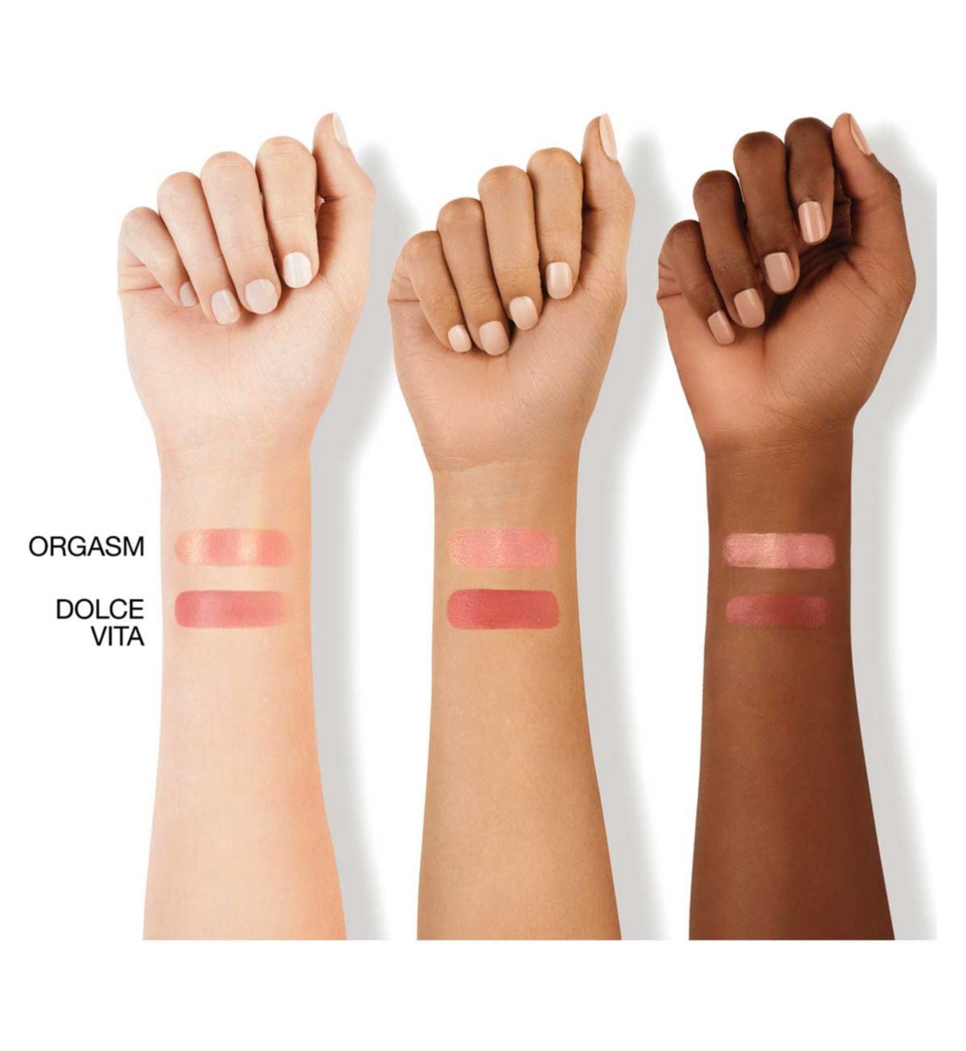 NARS Afterglow liquid blush duo shades Orgasm Dolce Vita (British brand)