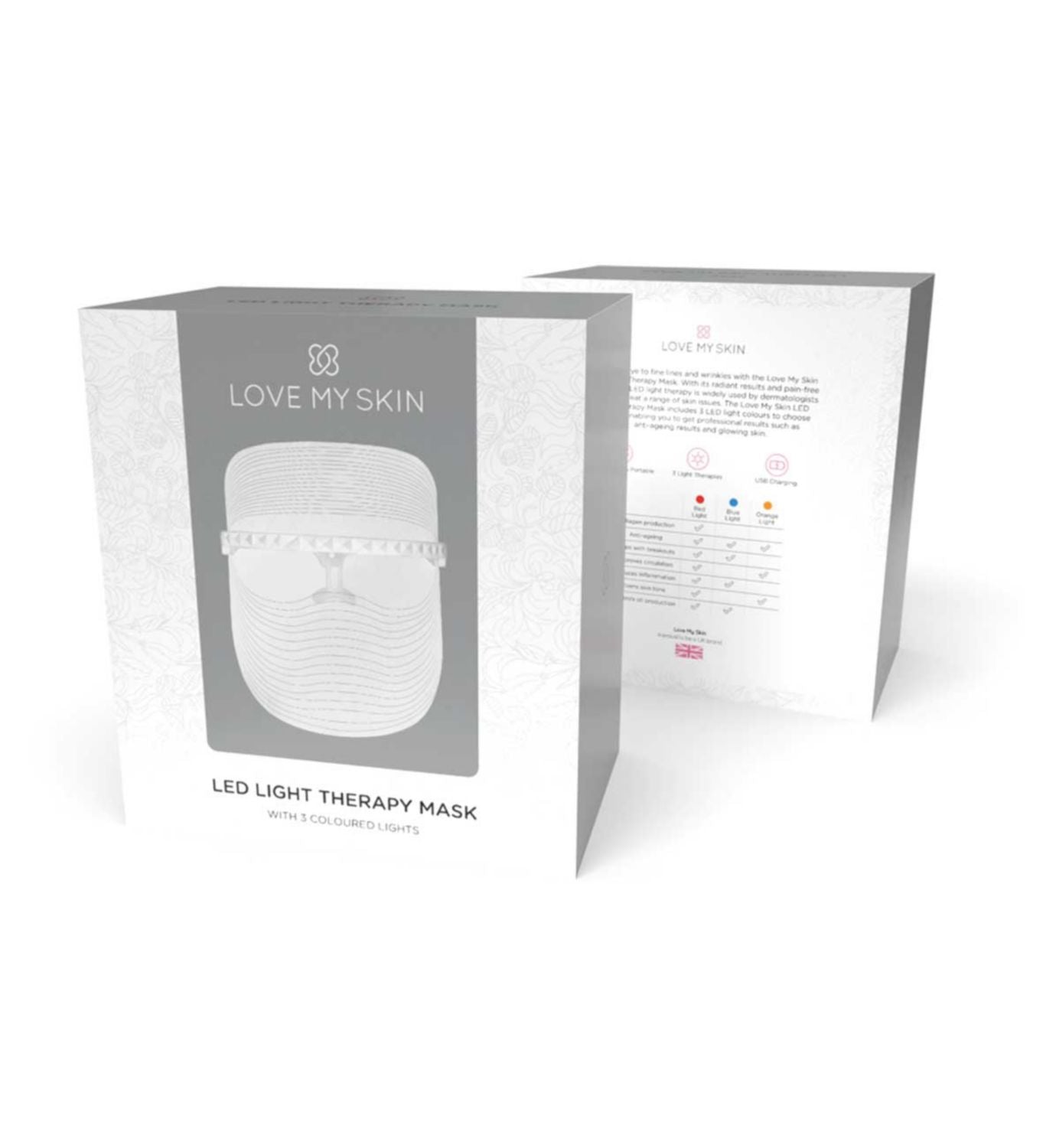 Love My Skin LED light therapy face mask (British brand)