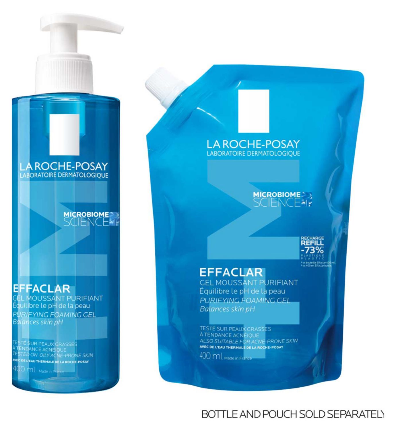 La Roche-Posay Effaclar foaming gel cleanser refill 400ml - British product