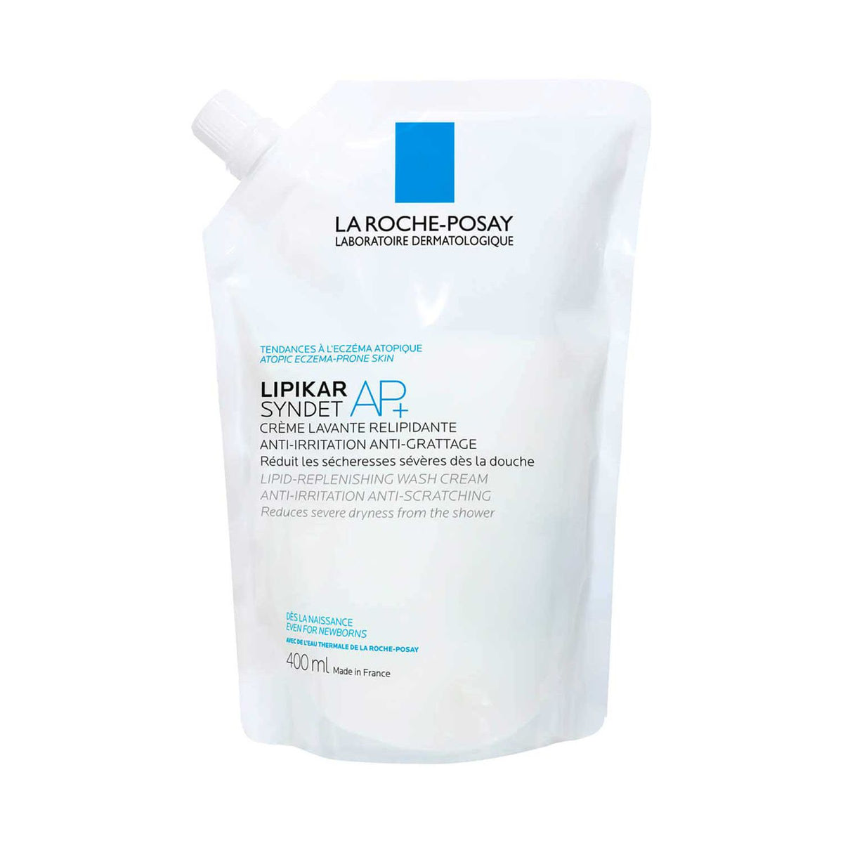 La Roche-Posay Lipikar Syndet AP+ refill pouch 400ml (British brand)