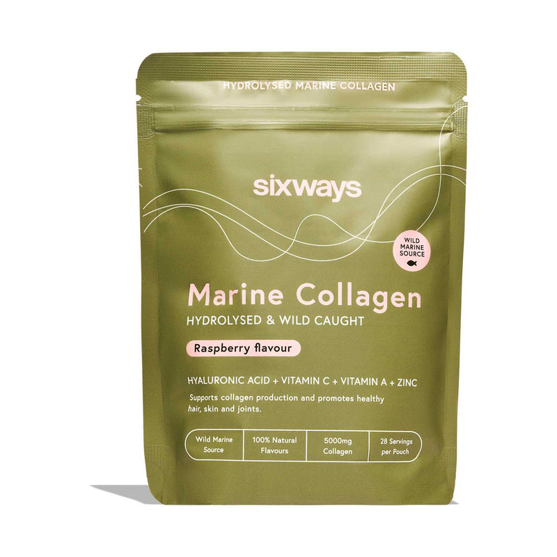Sixways marine collagen powder 150g raspberry flavour (British brand)