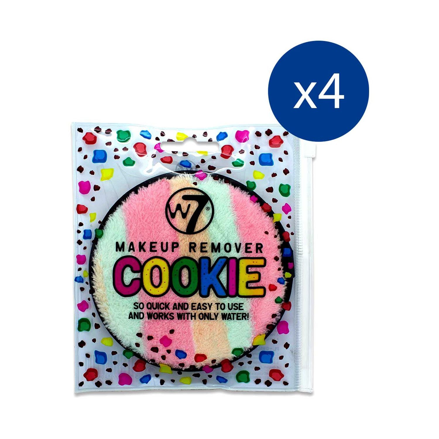 W7 makeup remover cookies bundle 4-pack, UK version