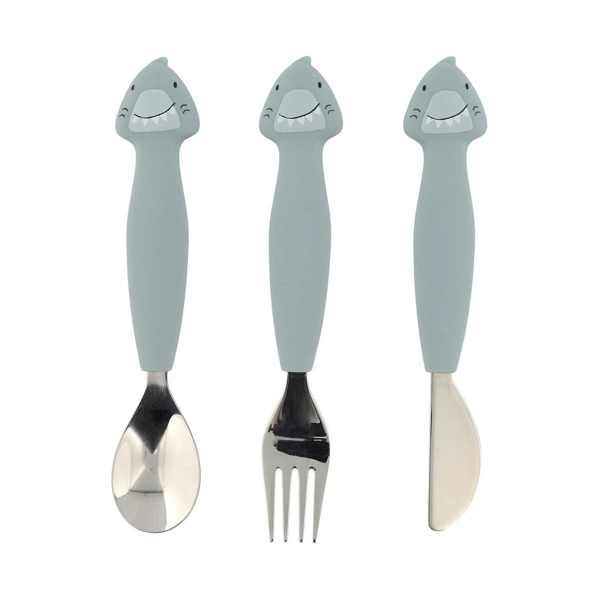 Trixie Shark children's cutlery set - British product
