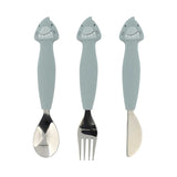 Trixie Shark children's cutlery set - British product