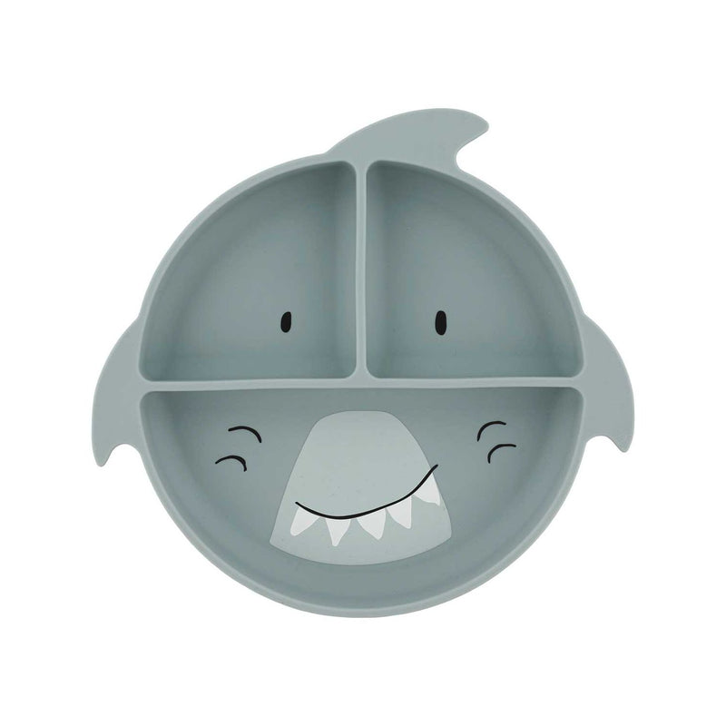 Trixie shark silicone divided plate - British product