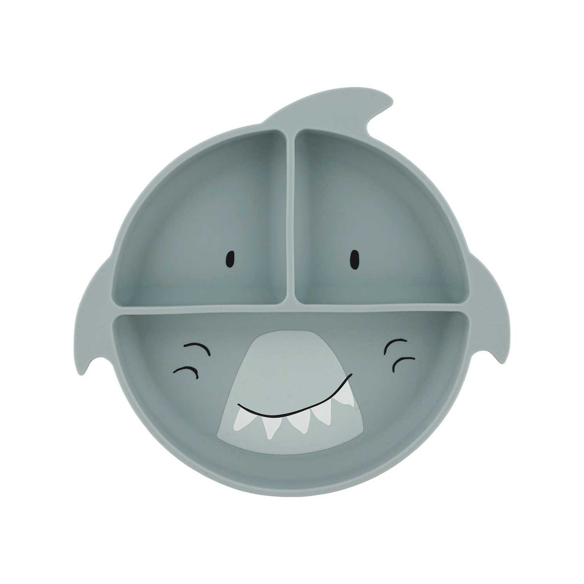 Trixie shark silicone divided plate - British product