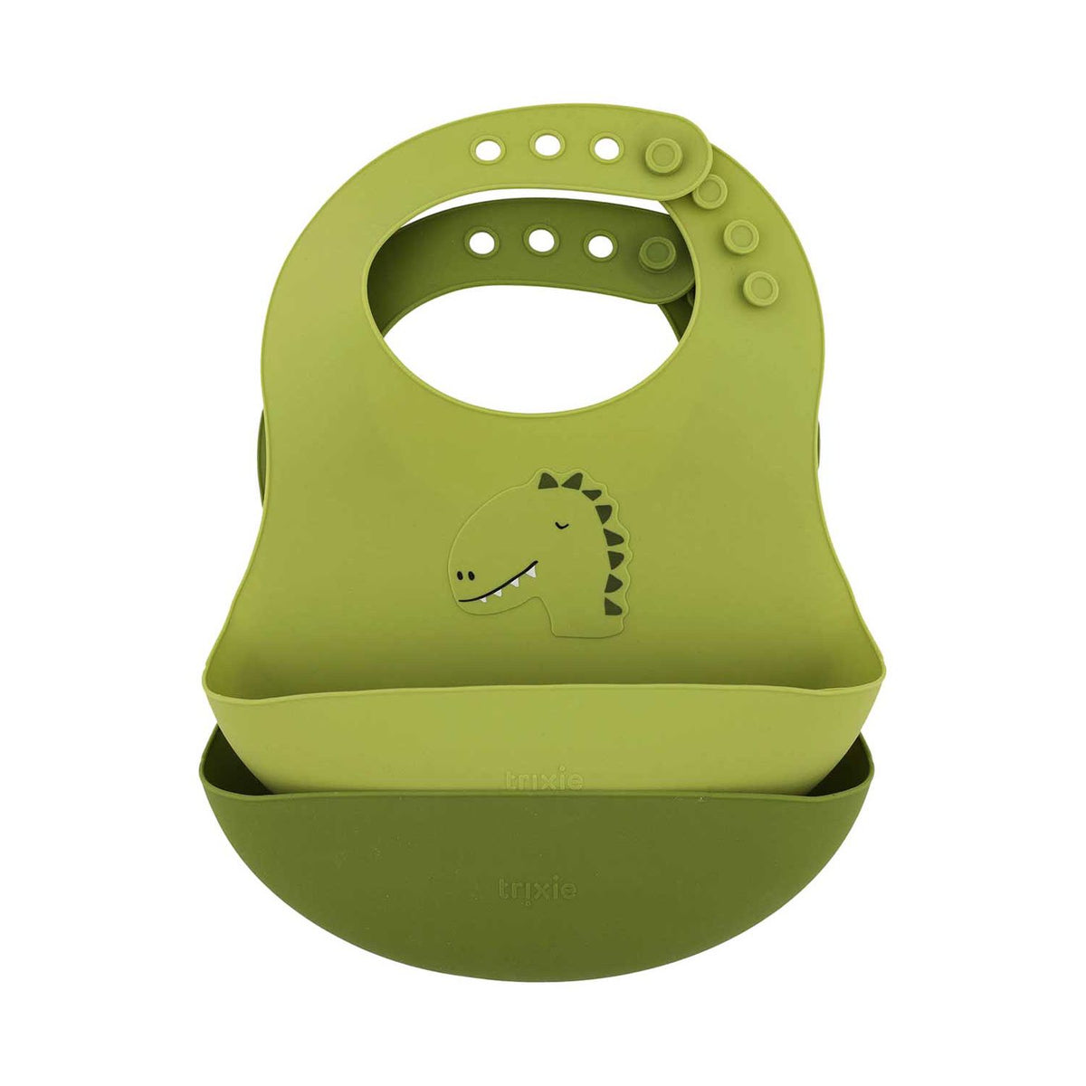 Trixie silicone bib 2 pack Mr Dino, imported from the UK