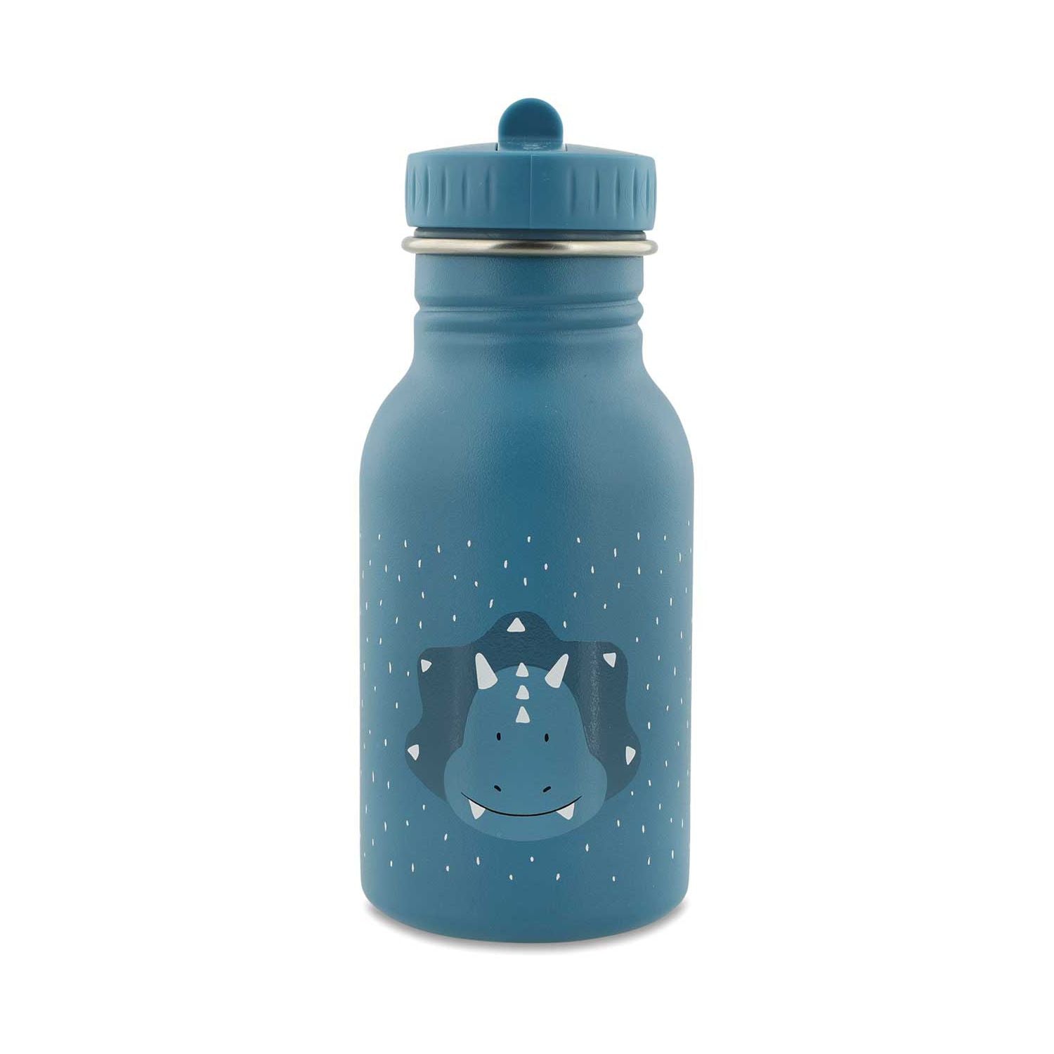 Trixie Triceratops 350ml stainless steel water bottle, UK version