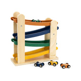 Trixie wooden ramp racer toy with four animal cars (British brand)