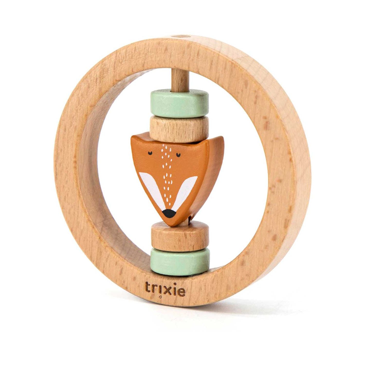 Trixie Wooden Round Rattle Mr. Fox - British product