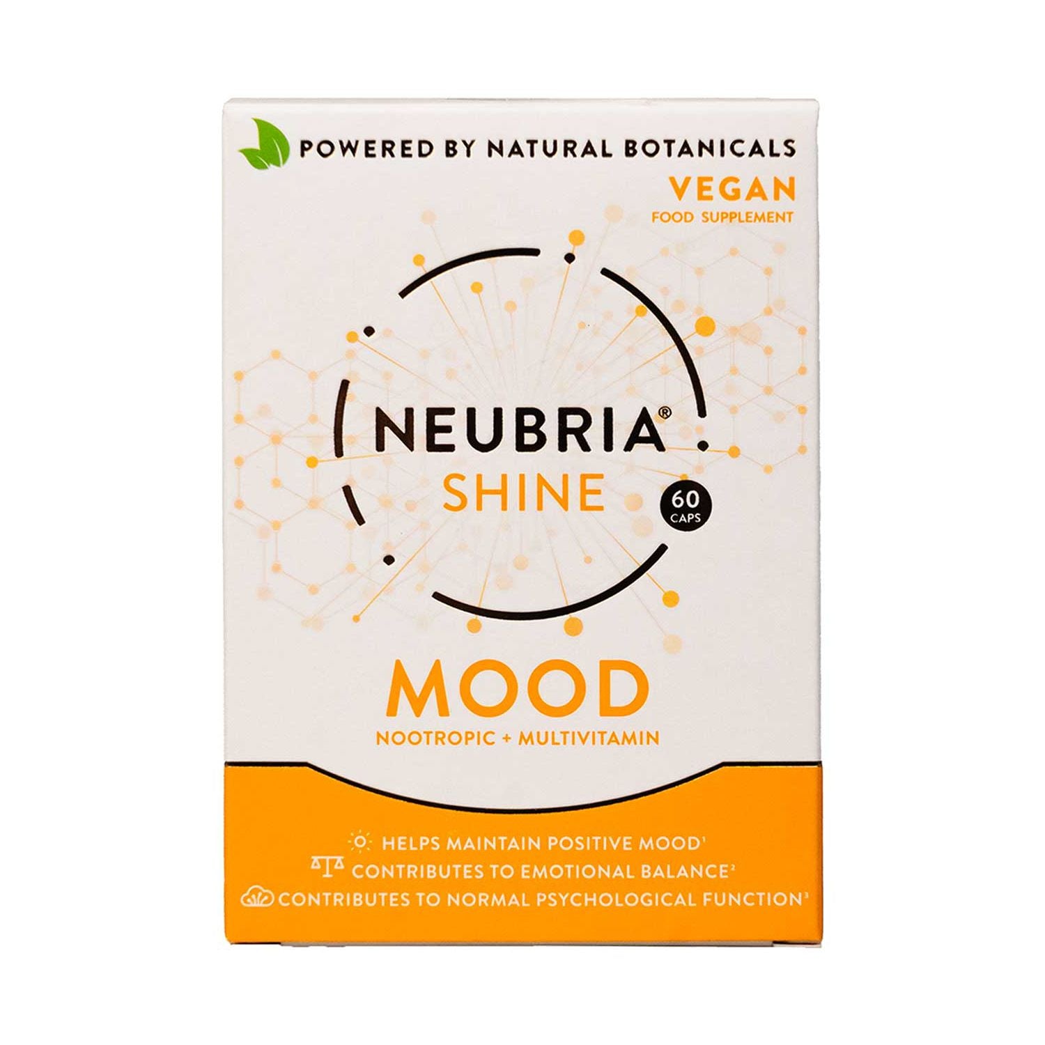 Neubria Shine mood supplement 60 capsules - British product