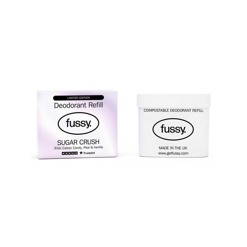 Fussy natural deodorant refill Sugar Crush 40g, UK version
