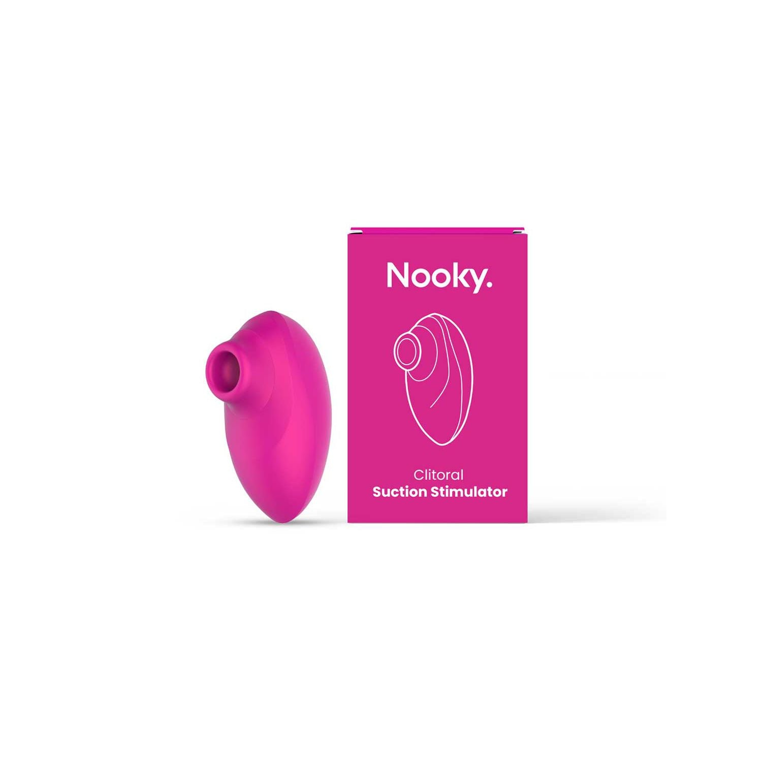 So Divine Nooky pink clitoral suction stimulator, imported from the UK