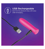 So Divine Wonder Bullet rechargeable silicone vibrator pink (British brand)