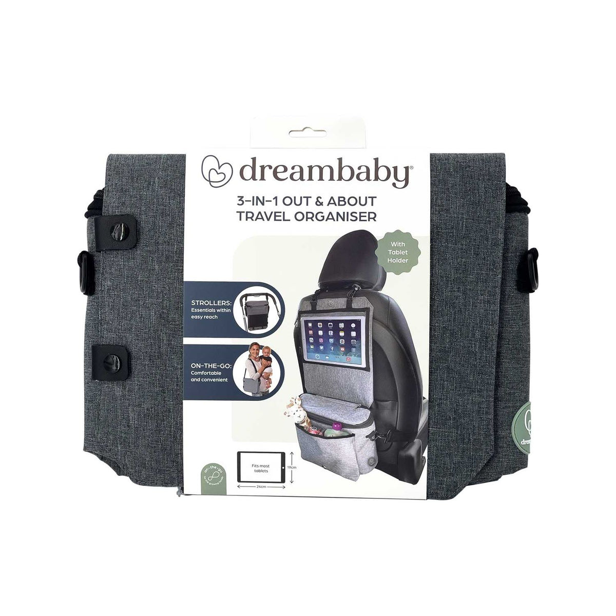 Dreambaby 3 in 1 stroller bag grey, UK version