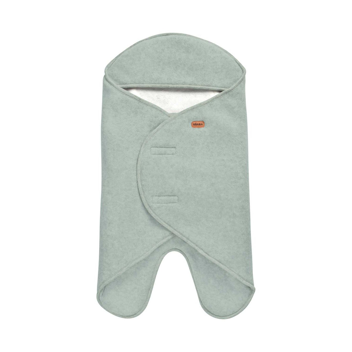 BEABA baby blanket double fleece sage green 0-6 months, imported from the UK