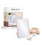Sensio LED mirror and jade roller gift set, UK version