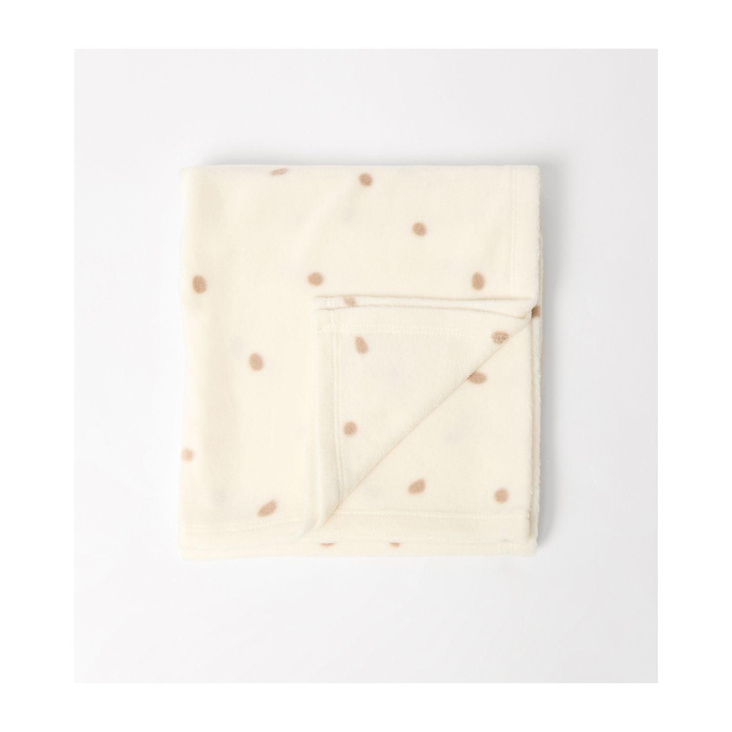 Maybe Baby cream spot baby fleece blanket 90x70 cm, imported from the UK