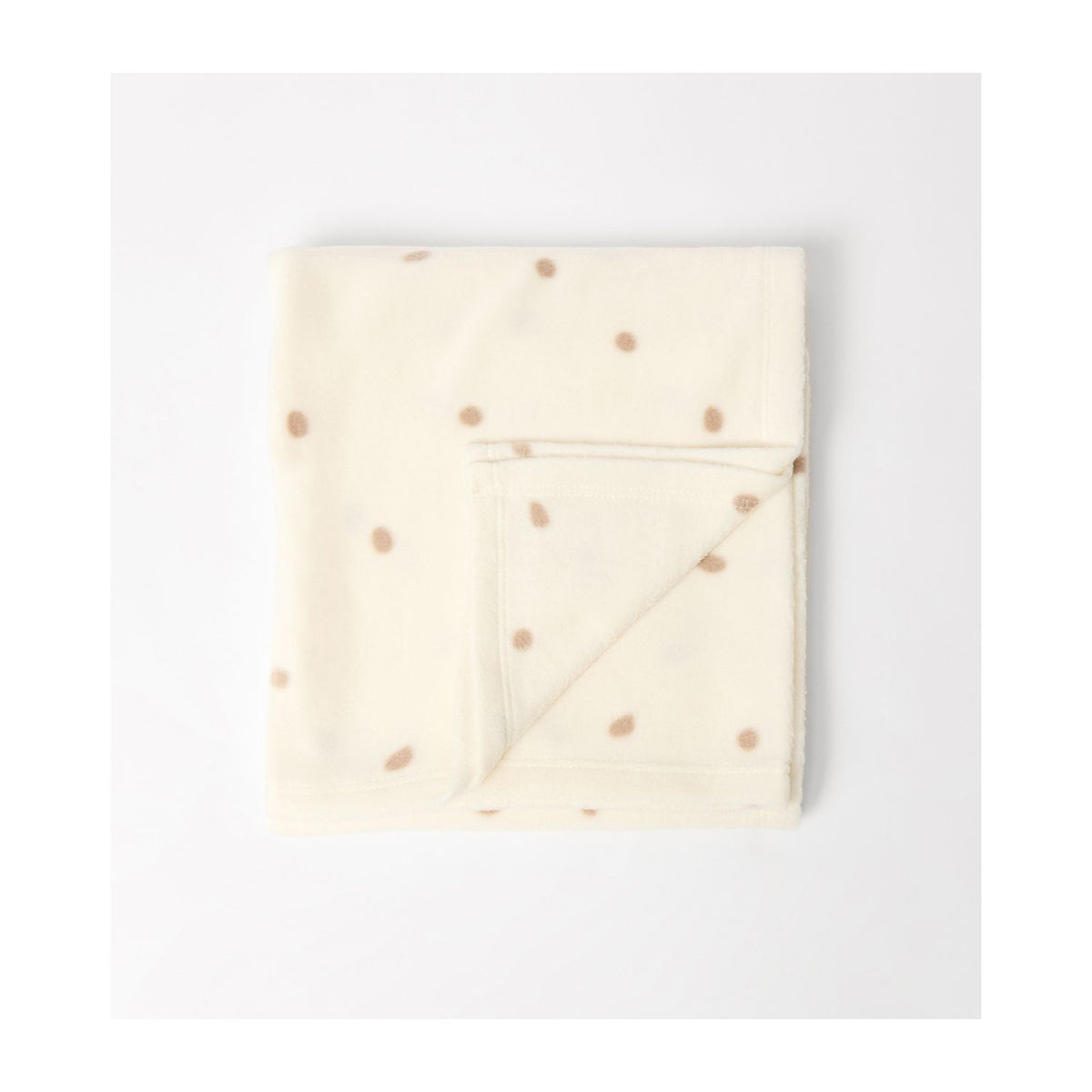 Maybe Baby cream spot baby fleece blanket 90x70 cm, imported from the UK