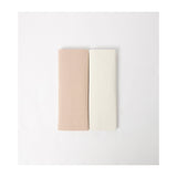 Maybe Baby fitted bedside sheets 2-pack white and neutral (British brand)