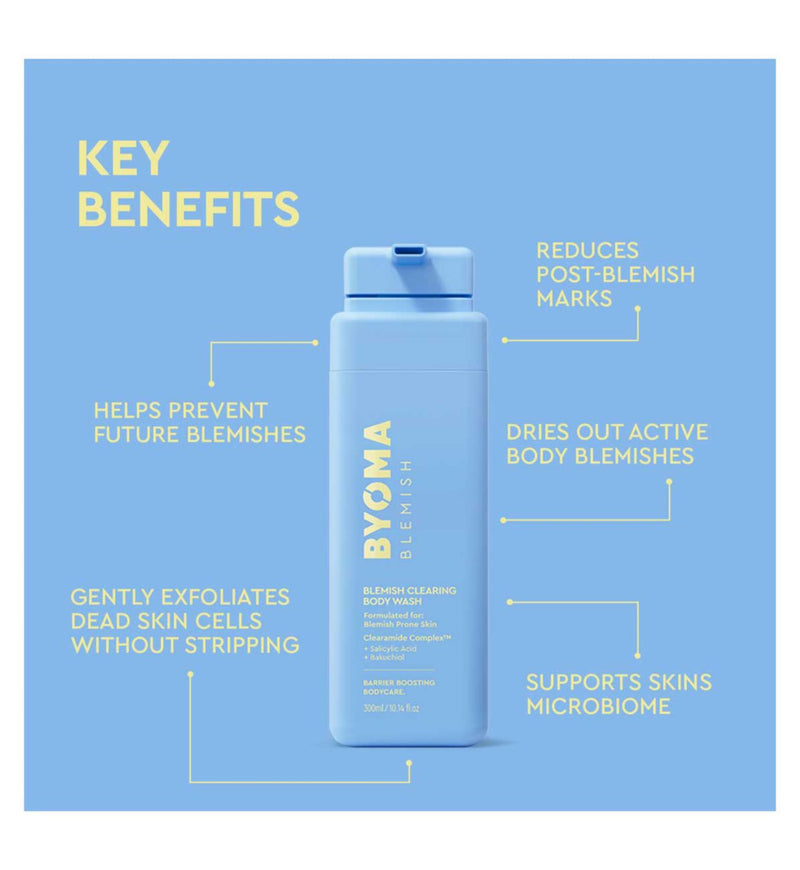 BYOMA blemish clearing body wash 300ml - British product