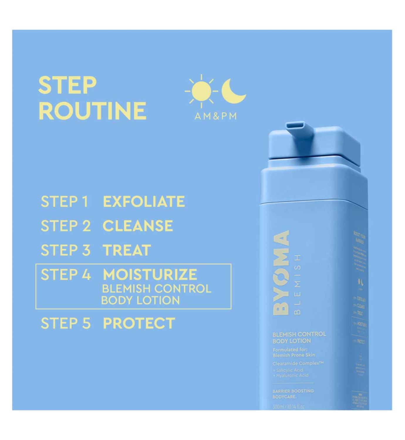 BYOMA blemish control body lotion 300ml (British brand)