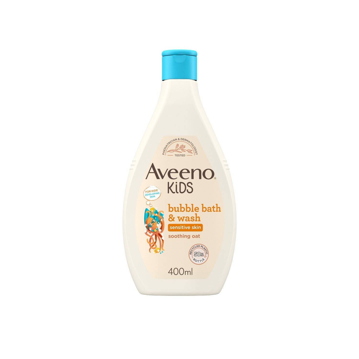 Aveeno Kids Bubble Bath and Wash with soothing oat 400ml, imported from the UK