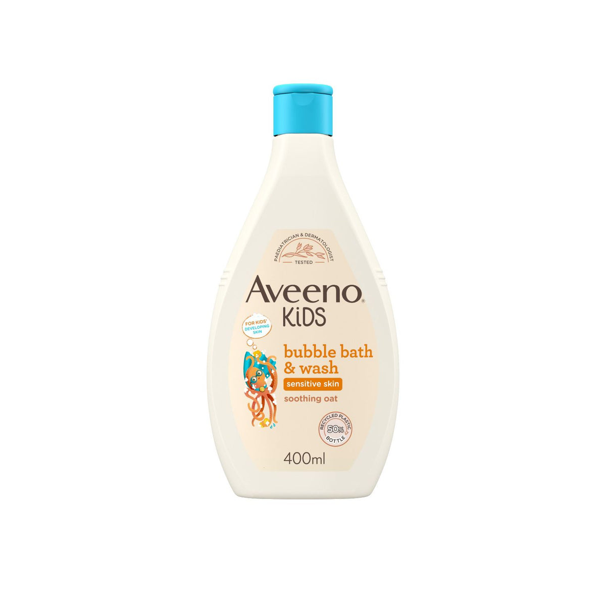 Aveeno Kids Bubble Bath and Wash with soothing oat 400ml, imported from the UK
