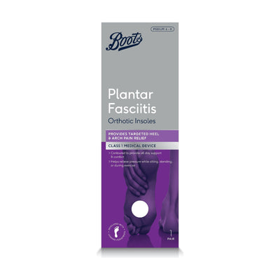 Boots Boots Plantar Fasciitis Orthotic Insoles Medium Size 6-8- Buy online at McGrocer