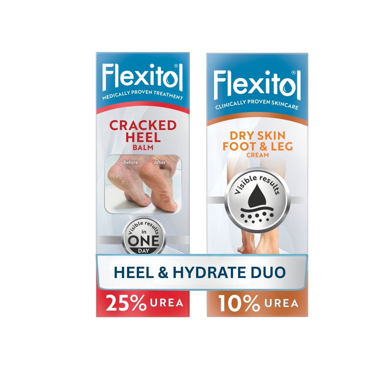 Flexitol foot care bundle 56g and 145g, UK version